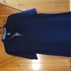 𝅺pro tour polo style golf shirt navy men's size medium EUC